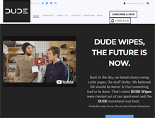 Tablet Screenshot of dudeproducts.com